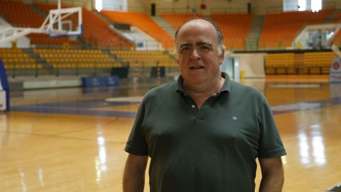 Eduardo Villar, el día que anunció su salida del Club Ourense Baloncesto