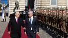Orbn recibi con todos los honores a Netanyahu.