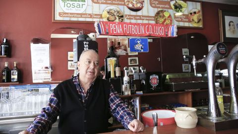 Pepe Romay, en el restaurante Tosar, en el año 2020