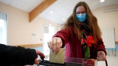 Votaci�n para las municipales en Francia del pasado 15 de marzo, cuando ya hab�a contagios en todo el pa�s