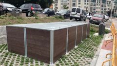 Centro de compostaje comunitario en la calle Ant�n Losada Di�guez