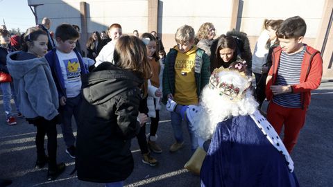 Los Reyes Magos visitaron tambin el colegio de O Corgo.