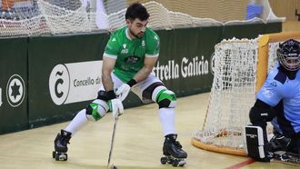 Bruno Saavedra, durante el encuentro del Liceo ante el Sant Just.