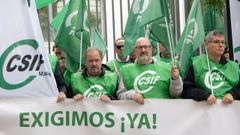 Movilizaci�n de funcionarios el pasado 13 de mayo del 2026 para reclamar a la AEAT el aumento de plantilla, la mejora de las condiciones laborales y el cumplimiento de acuerdos firmados.