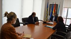 Reuni�n del alcalde de Sanxenxo con los presidentes del CETS y Aviturga