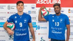 Felipe Benav�dez y Jos� Carlos Romero, jugadores del Rotogal Boiro