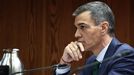 El presidente del Gobierno, Pedro Snchez, durante la Comisin de Investigacin sobre el caso Koldo, en el Senado.