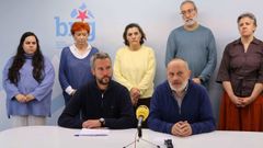 Rubn Arroxo estuvo secundado por Antn Bao y cargos municipales y autonmicos del partido
