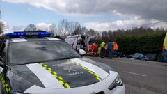 Un vecino de Vilalba de 100 a�os perdi� la vida tras un choque frontolateral con otro turismo en la LU-120.