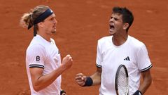Zverev y J�dar se ver�n las caras por primera vez en el tenis profesional en los cuartos de Roland Garros.