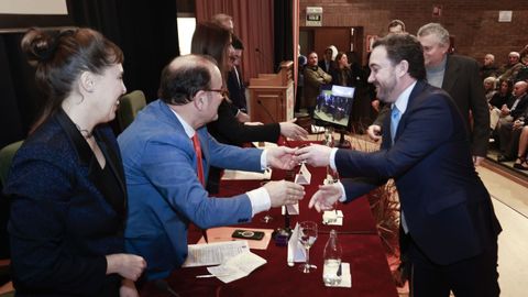 Entrega del Premio Aresa a Traloagro en un acto celebrado en la Facultade de Veterinaria de Lugo