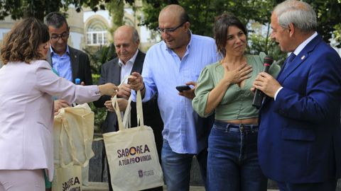 Jos Tom, presidente de la Diputacin (derecha), present el nuevo programa.