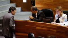 El presidente del Principado, Javier Fern�ndez, conversa con Fernando Lastra, en la Junta General.El presidente del Principado, Javier Fern�ndez, conversa con Fernando Lastra, en la Junta General 