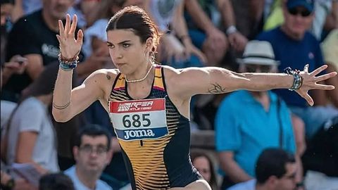 La atleta�Julieta Gallego, saltadora de longitud de 24 a�os
