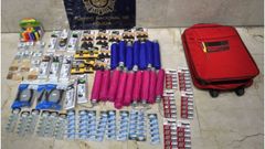 El material intervenido