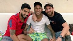 Luis Su�rez, Neymar y Messi