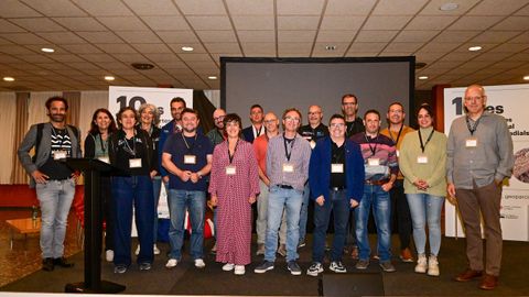 Representantes de los distintos geoparques integrados en la nueva asociación