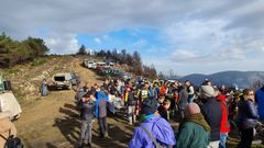 Un momento de una celebraci�n anterior del A�o Nuevo en la Pena dos Catro Cabaleiros