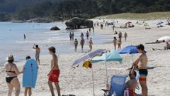 Playa de Nerga, en Cangas