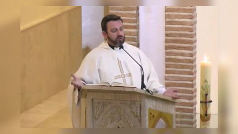 Emilio Monte, prroco de la Iglesia del Cristo de Valdepeas, en Ciudad Real.