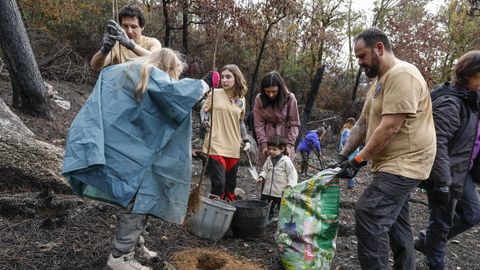 Colaboraron nios y mayores