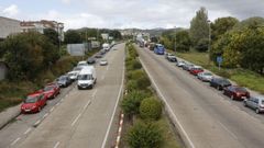 Tramo de la avenida de Compostela, en Pontevedra, cuyo traspaso reclama el Concello 