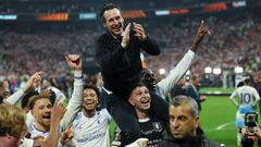 Unai Emery, festejando