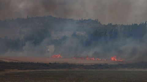 Incendio en las inmediaciones de Jerusalén, en Israel
