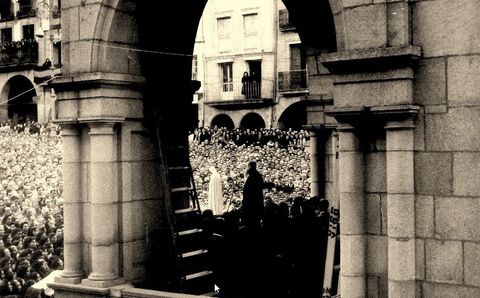 Llegada de la imagen de la Virgen de Fátima a Ourense