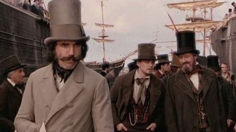 Escena de la pel�cula de Scorsese, con Tweed a la derecha