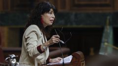 La ministra de Igualdad, Ana Redondo, este mircoles en el Congreso 