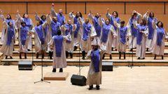 El Chicago Mass Choir, durante una actuaicón