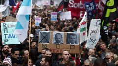 La manifestacin transcurri desde  la plaza de la Repblica a la de Bastilla, con incidentes leves al final del da