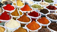 Especias en un mercado