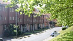 Vista de la calle Enrique Granados, en el barrio de Caranza.