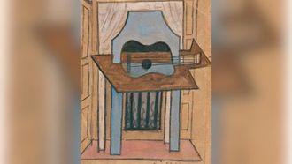 El cuadro Naturaleza muerta con guitarra, de Picasso.