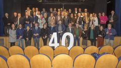 �Aut�nticos heroes da pol�tica�. As� foi a homenaxe polos 40 anos de democracia en Cabana