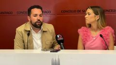 Adri�n Villa y Nerea Barcia, concejales del PP en Santiago
