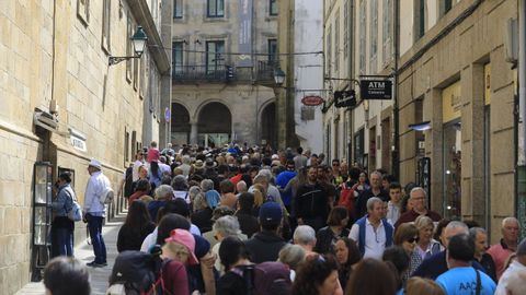 Durante las fechas señaladas, como festivos o fines de semana, las calles de la zona vieja se llenan de peregrinos.