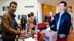 Villoslada vot� en A Coru�a. Gonzalo Caballero en Vigo