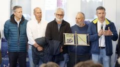 Carlos Carrera, Santos Gonz�lez, Juanjo Otero, Xurxo Est�vez e Rafa Cid na exposici�n.