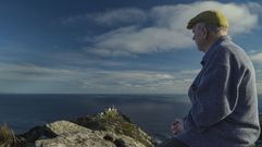El poeta irland�s Paddy Bushe, en Fisterra