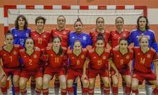 La jugadora de Cabanas (dorsal 11) en un partido con la selecci�n espa�ola. 