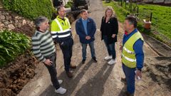 Visita a la zona de saneamiento en Magalofes
