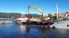 El �ltimo dragado en la r�a de Pontevedra fue en el 2017 en el puerto de Campelo, en Poio
