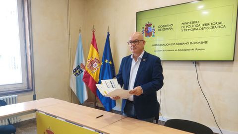 Eladio Santos, subdelegado del Gobierno, este lunes.