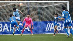 Imagen de un partido del Deportivo juvenil de esta temporada