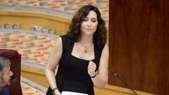 Isabel Daz Ayuso, durante una intervencin en la Asamblea de Madrid
