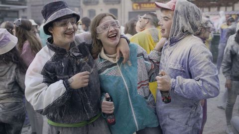 Gran ambiente en el domingo fareleiro de Xinzo de Limia