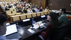 Jos� Luis Rodr�guez, Celia Hernando e Ignacio And�a, durante la presentaci�n